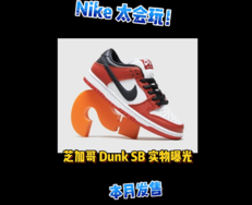 Nike 太会玩了！芝加哥 Dunk Low 本月发售！