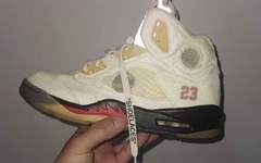 Air Jordan 5 x OW惊艳首秀，蝉翼鞋面一改OG风格