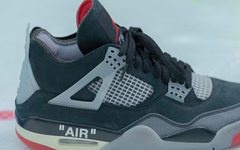 下月发售！黑红 Off-White x Air Jordan 4 最新实物近照释出！