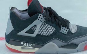 下月发售！黑红 Off-White x Air Jordan 4 最新实物近照释出！