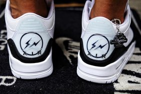 后跟闪电联名 logo 太帅了！藤原浩 x Air Jordan 3 上脚美照释出！