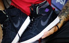 与渲染图完全不同！AJ 1 High Zoom “Court Purple” 实物首次曝光！