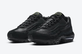 神秘纯黑装扮+高规格材质！这双 Air Max 95 有点高级有点酷！