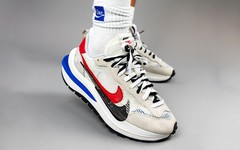 好看！sacai x Nike Vaporwaffle 白红配色上脚美照释出！