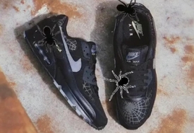 暗黑蜘蛛网印花鞋面！这双 Air Max 90 气质相当酷！