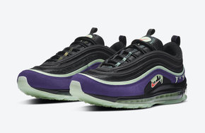 反光+夜光+炫彩设计！这双万圣节 Air Max 97 有点东西！