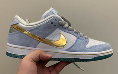 黄金Swoosh+北卡蓝麂皮，Sean Cliver x Nike SB Dunk Low亮相