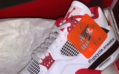 是元年内味儿！Air Jordan 4 “Fire Red” 实物细节曝光！