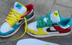 第一次曝光！Nike Dunk Low “Free 99” 不对称鸳鸯设计太炸了！