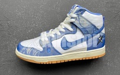 实物美图再品一品，Carpet Company x Nike SB Dunk High细节如何