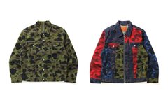 双方经典元素注入！Levi’s x BAPE®️ 联名系列单品预览！