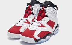 Nike Air 后跟！Air Jordan 6 OG “Carmine” 胭脂红复刻，期待不？