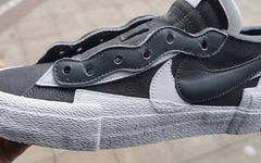 第三款配色曝光？灰白 sacai x Blazer Low 你觉得如何？