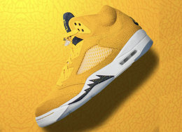 Air Jordan 5 “Michigan” PE 曝光！高颜值外观太让人心动了！