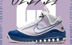 今早发售你抢到了吗？Nike LeBron 7“Baseball Blue” 人气不低！