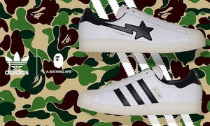 撞色迷彩设计是亮点！BAPE x adidas Originals 全新 Superstar 即将发布！