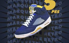 马奎特大学专属 AJ 5 PE 首度曝光！高规格设计一如既往！