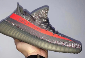 新款「灰橙满天星」Yeezy 350 V2 最新实物图曝光！