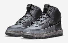 全新 Nike Air Force 1 Boot Crater “Dark Smoke Grey” 官图曝光！