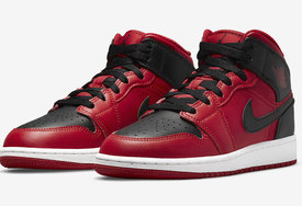 全新 Air Jordan 1 Mid “Reverse Bred” 官图曝光！