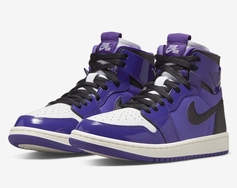 全新 Air Jordan 1 Zoom CMFT “Purple Patent” 官图曝光！