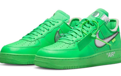 全新 OFF-WHITE x Nike Air Force 1 Low “Light Green Spark” 官图曝光！