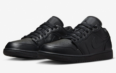 全新 Air Jordan 1 Low “Triple Black” 官图曝光！