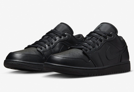 全新 Air Jordan 1 Low “Triple Black” 官图曝光！