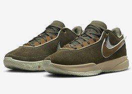 全新 Nike LeBron 20 “Olive Suede” 官图曝光！