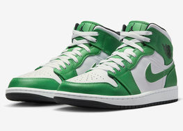 全新 Air Jordan 1 Mid “Lucky Green” 官图曝光！