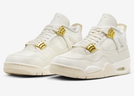 全新 Air Jordan 4 “Metallic Gold” 官图曝光！