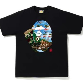 BAPE 2020新款迷彩锦鲤大猿人头T恤短袖 日本制