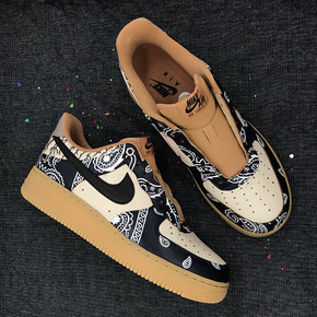 【球鞋定制】Nike Air Force 1 AF1系列 小麦腰果花定制球鞋