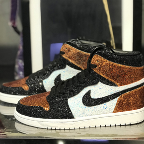 【球鞋定制】Air Jordan 1 AJ1系列 换皮亮片定制球鞋