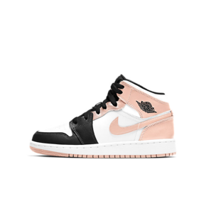 Air Jordan 1 Mid "Crimson Tint"（GS）女款黑粉 554725-133