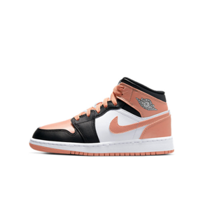 Air Jordan 1 Mid (GS) 黑白粉复古篮球鞋 DM9077-108