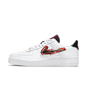 Nike Air Force 1 '07 PRM “Carabiner Swoosh” 登山扣 黑白红休闲板鞋 DH7579-100