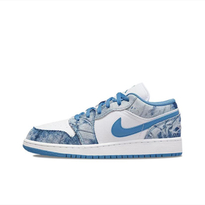 Air Jordan 1 Low （GS）水洗丹宁 低帮复古篮球鞋 DM8947-100