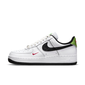 Nike Air Force 1 '07 LX 黑白绿休闲板鞋 DV1492-101