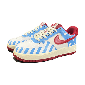 【球鞋定制】Nike Air Force 1 AF1系列条纹五角星定制休闲板鞋