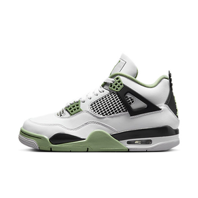 Air Jordan 4 Retro 白绿黑复古篮球鞋 AQ9129-103