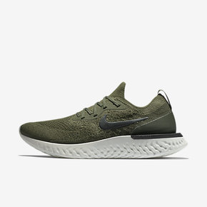 Nike Epic React Flyknit 泡沫编织女子跑鞋 军绿AQ0070-300