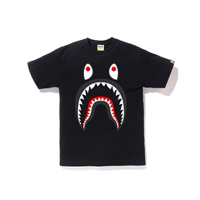 BAPE SHARK PONR TEE 黑色鲨鱼PONR短袖