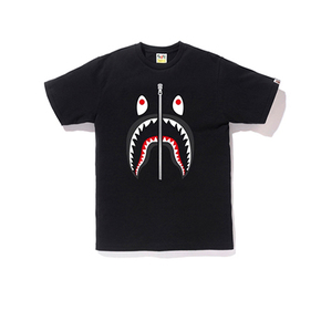 BAPE  SHARK TEE 经典黑色鲨鱼短袖