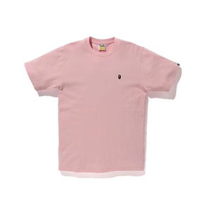 BAPE ONE POINT TEE 刺绣猿人头小标T恤