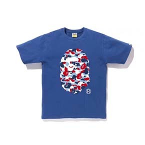 BAPE 巴黎限定 迷彩大猿人头T恤 日本制