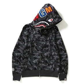 BAPE DESERT CAMO SHARK FULL ZIP HOODIE 沙漠迷彩鲨鱼卫衣银座限定款