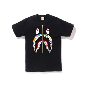 BAPE MULTI CAMO SHARK TEE糖果迷彩鲨鱼短袖