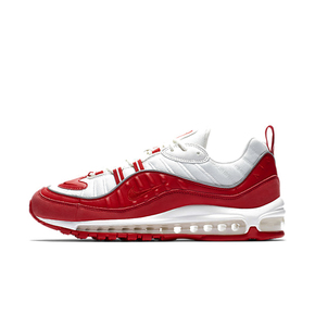 Nike Air Max 98 OG 小supreme男子白红气垫跑鞋640744-602