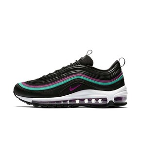 Nike Air Max 97 子弹气垫复古休闲跑步鞋 黑紫葡萄921733-008